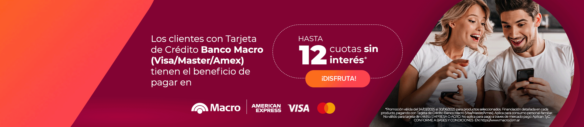 Shopclub y Banco Macro - hasta 12 cuotas sin interés con tarjetas de crédito Banco Macro